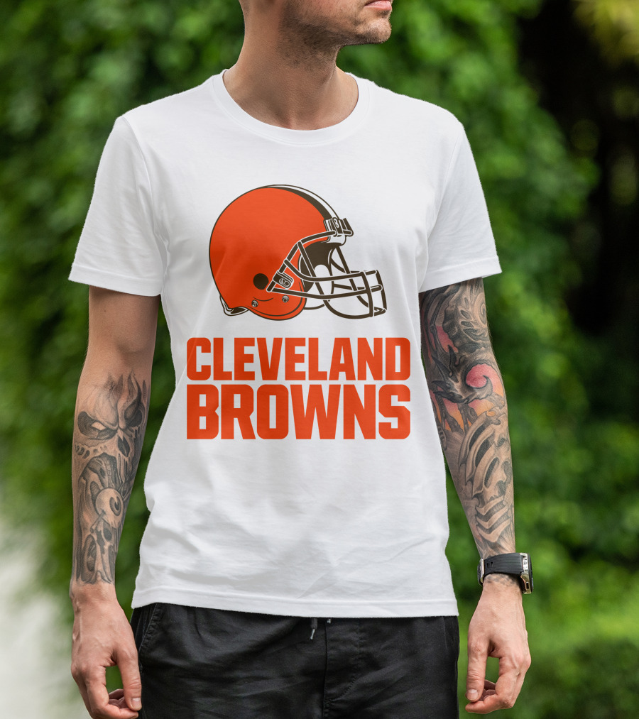 Cleveland Browns Football Team Helmet T-Shirt