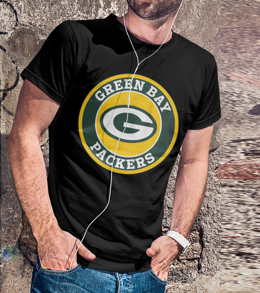 Green Bay Packers Football Team Circle T-Shirt