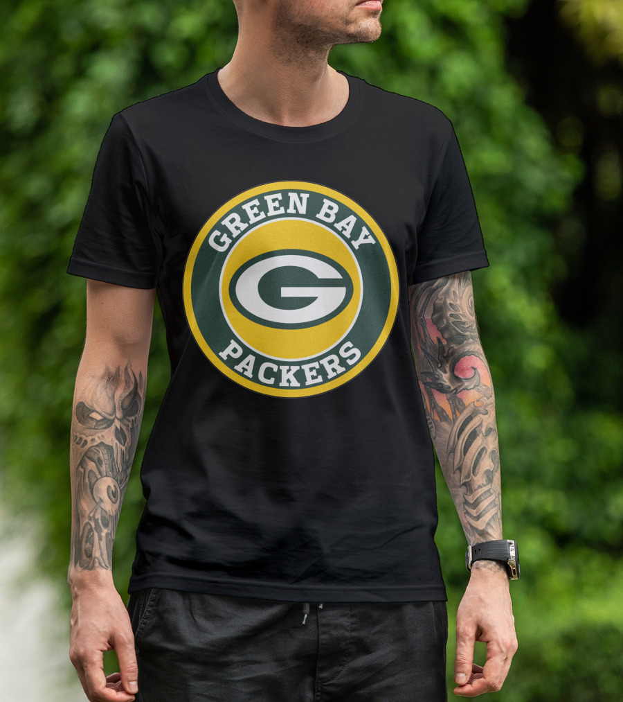 Green Bay Packers Football Team Circle T-Shirt