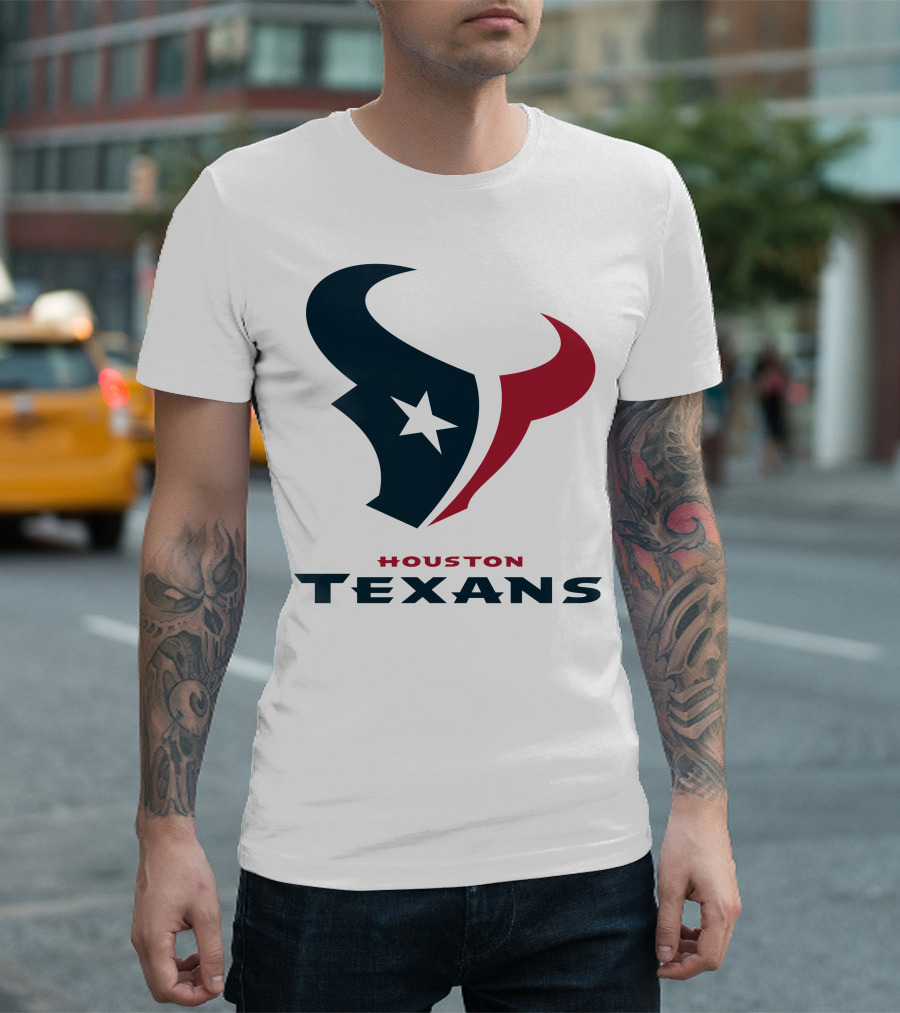 Houston Texans Team Logo for Football Fans T-Shirt