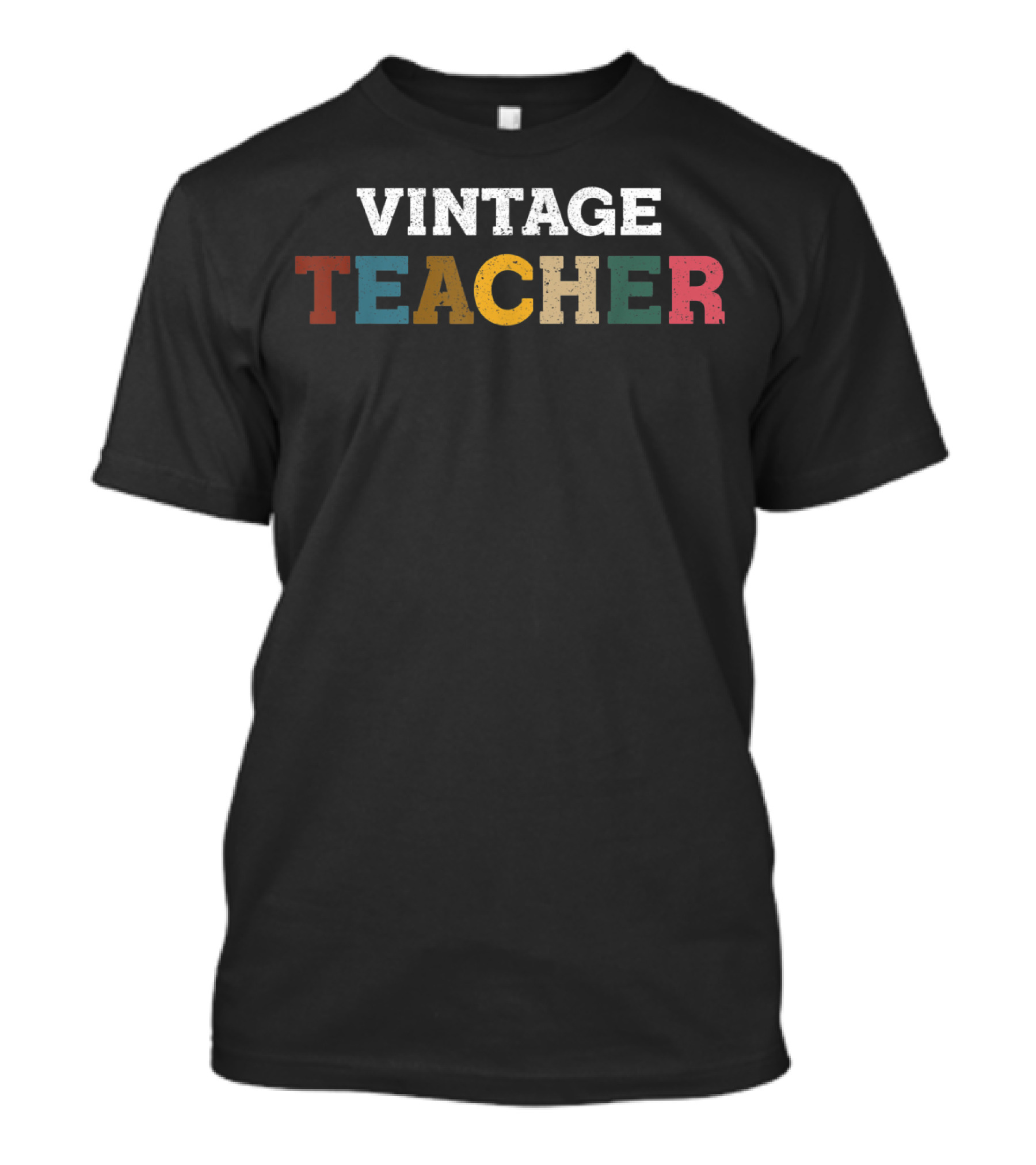 Vintage Teacher Colorful Back To School T-Shirt