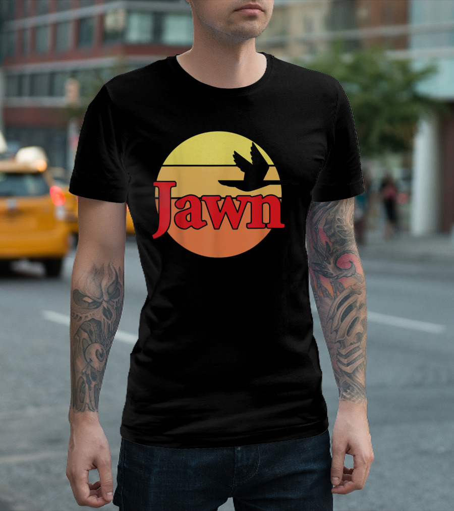 Wawa Jawn Sunset Silhouette Bird T-Shirt