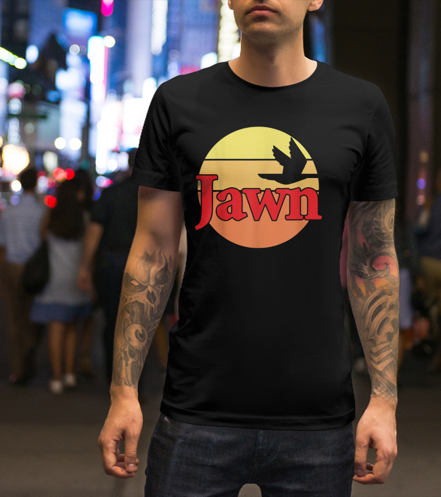 Wawa Jawn Sunset Silhouette Bird T-Shirt