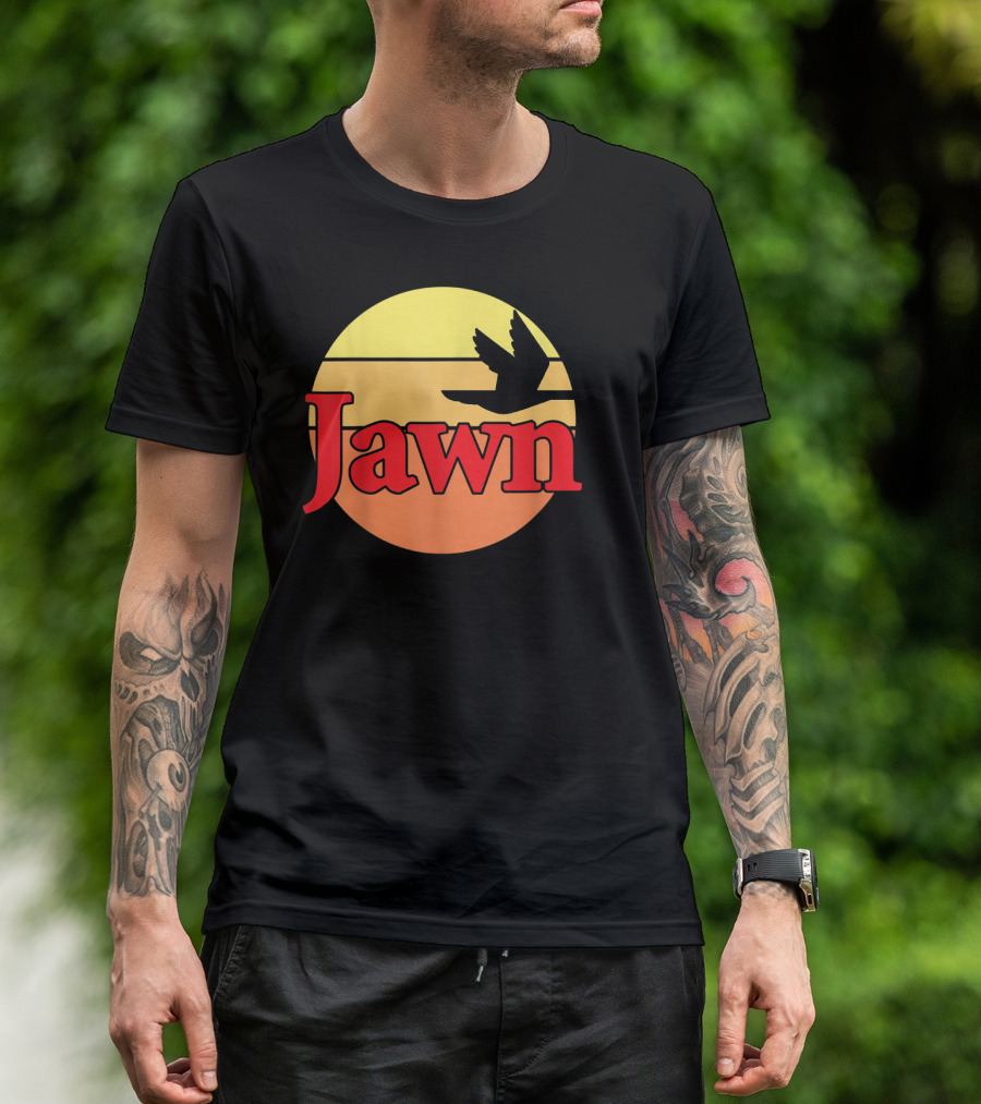Wawa Jawn Sunset Silhouette Bird T-Shirt