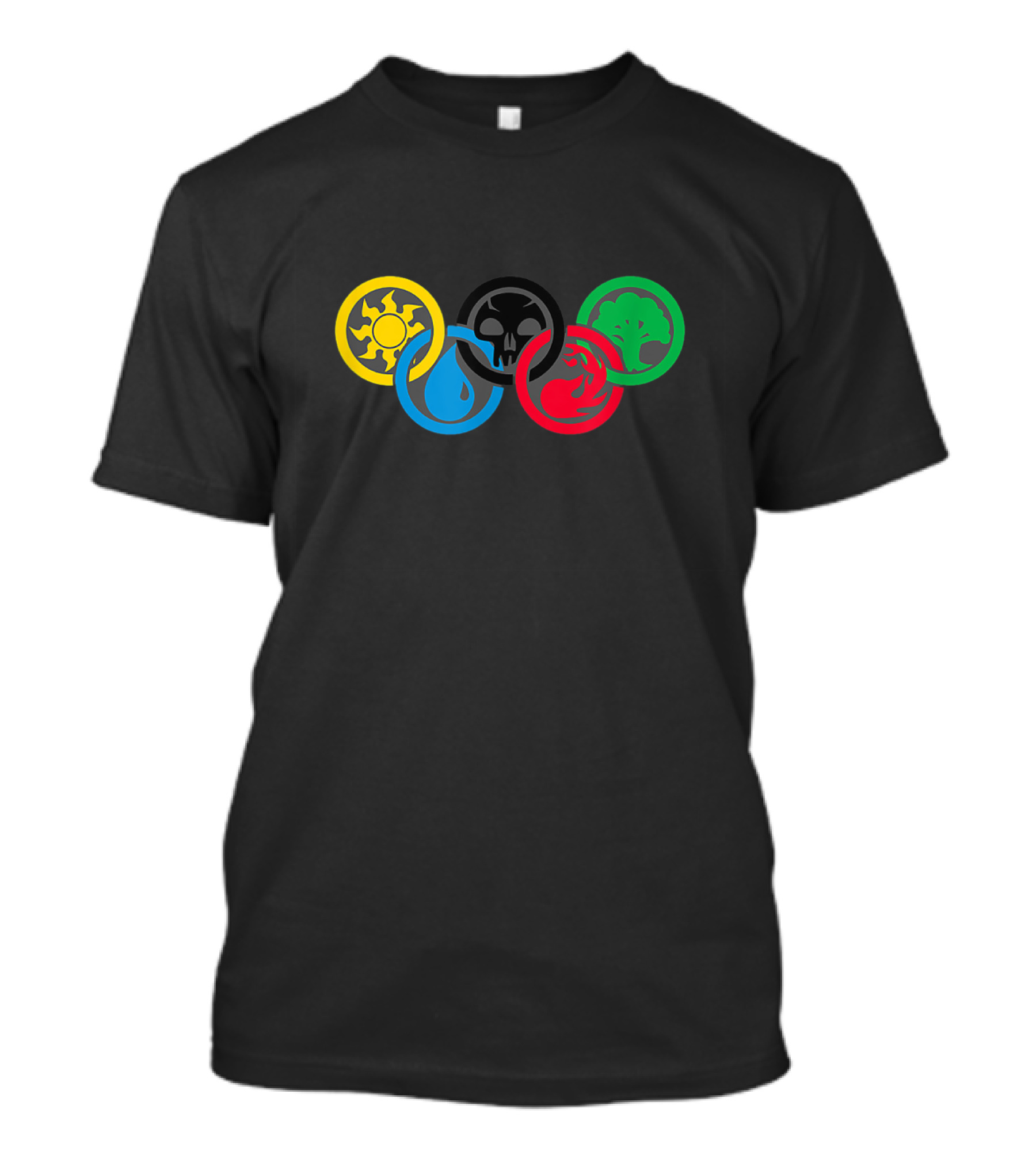 Magic Gathering Guild Lover Olympic Rings Elements T-Shirt