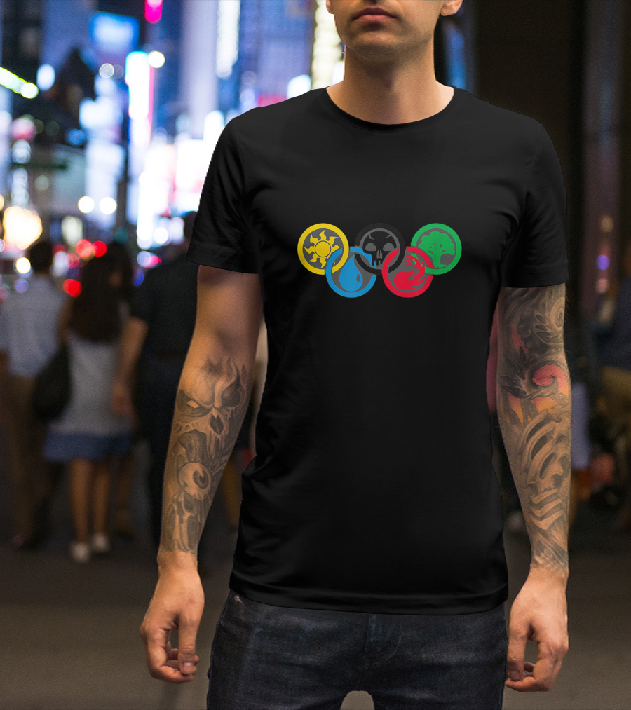 Magic Gathering Guild Lover Olympic Rings Elements T-Shirt