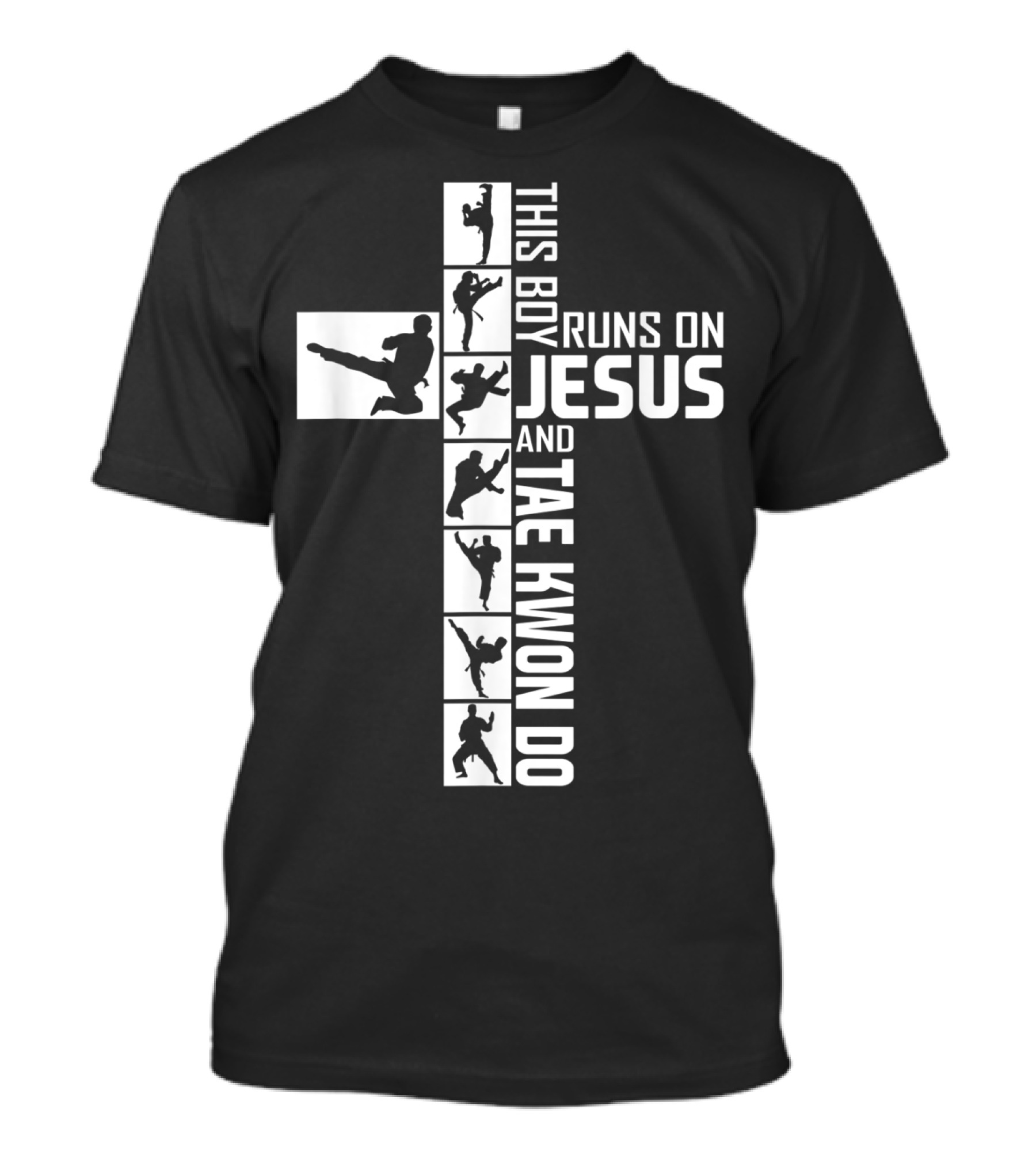 This Boy Runs On Jesus And Tae Kwon Do T-Shirt