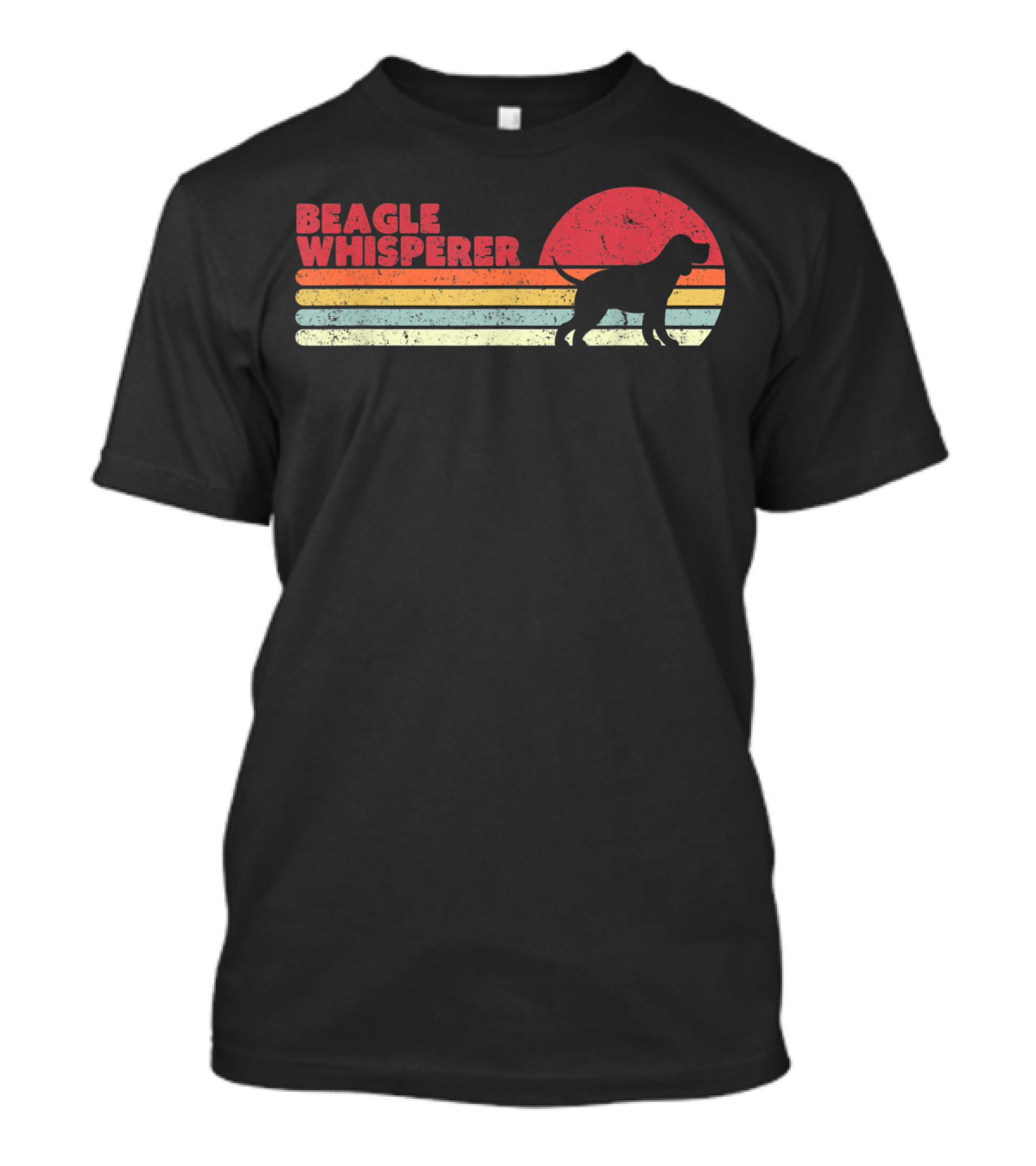 Beagle Whisperer Retro Sunset T-Shirt