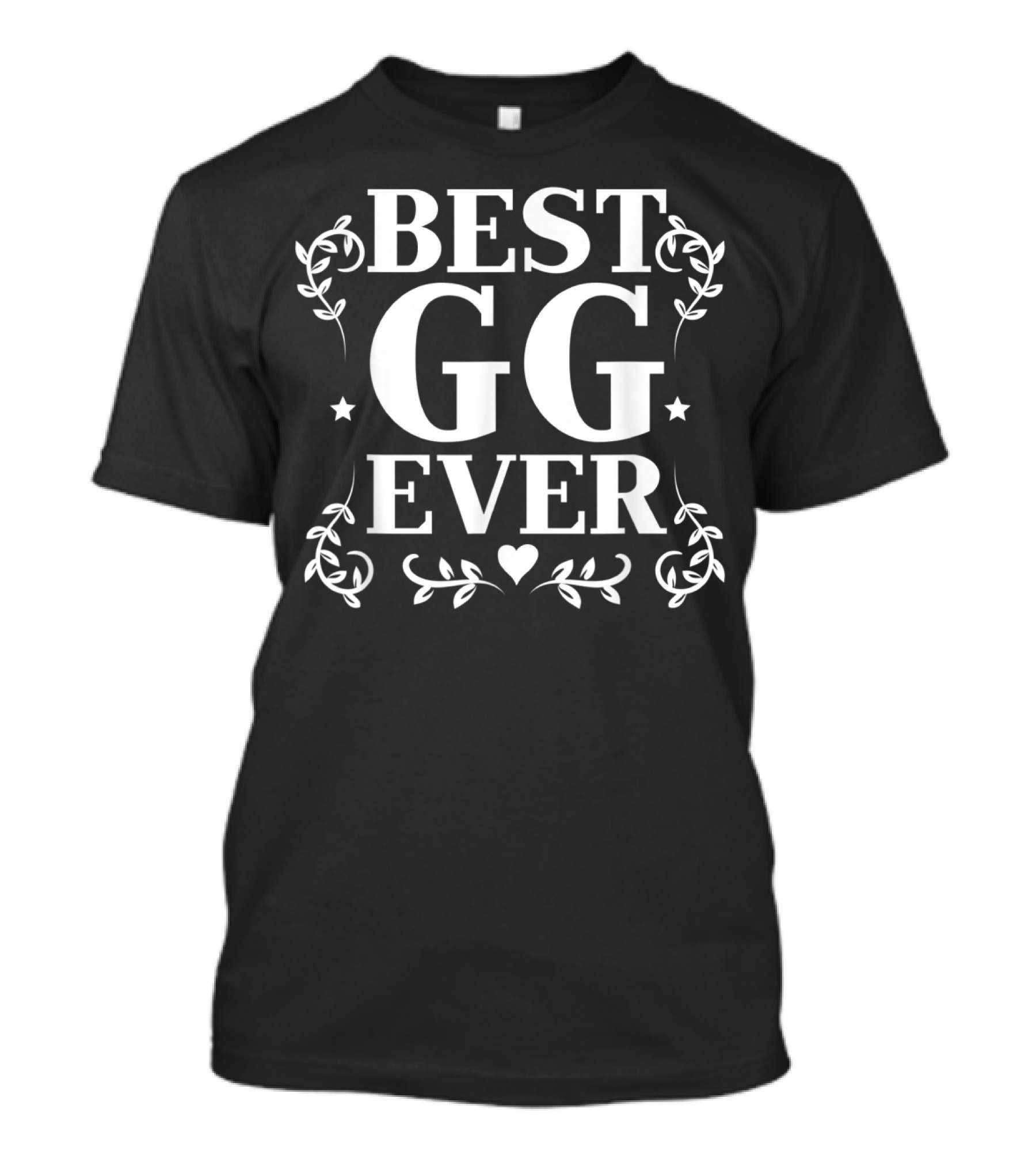 BEST GG EVER Grandmother Floral Heart T-Shirt