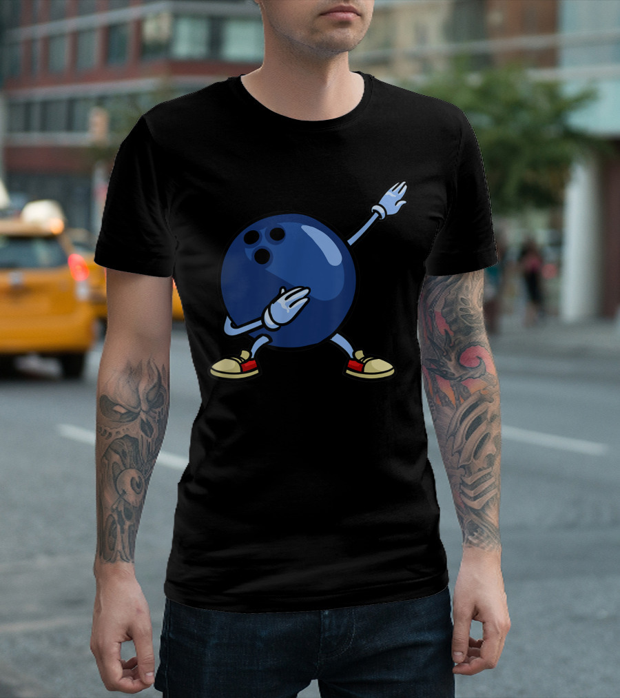 Bowling Ball Dab Youth Alley Pin Mom T-Shirt