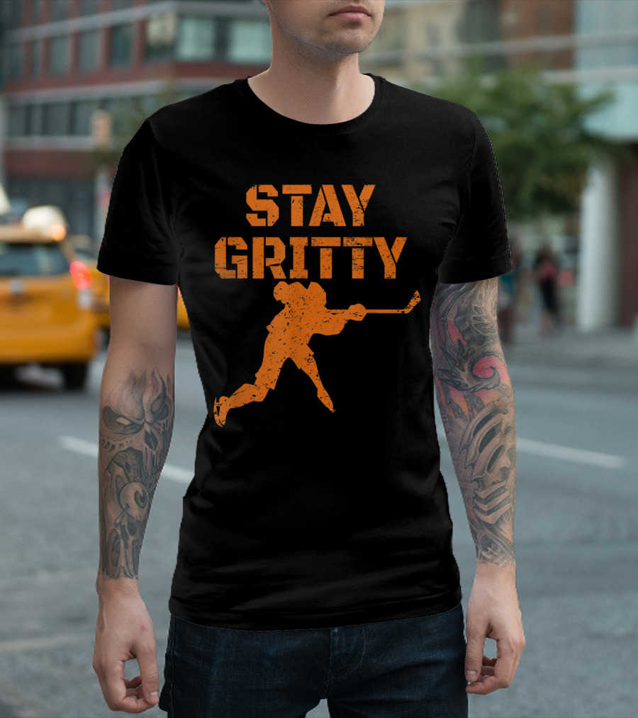 STAY GRITTY Ice Hockey Philly Player T-Shirt
