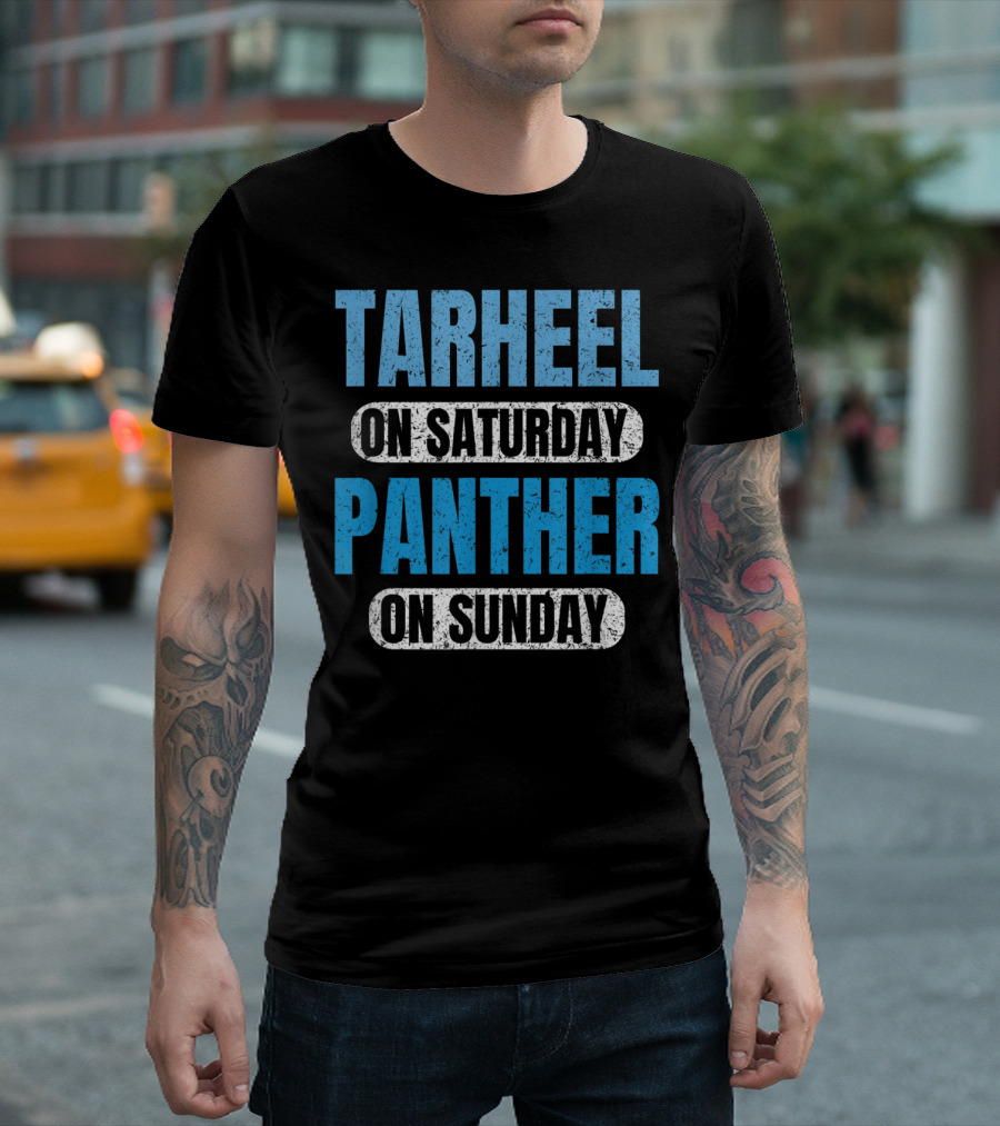 Tarheel On Saturday Panther On Sunday T-Shirt