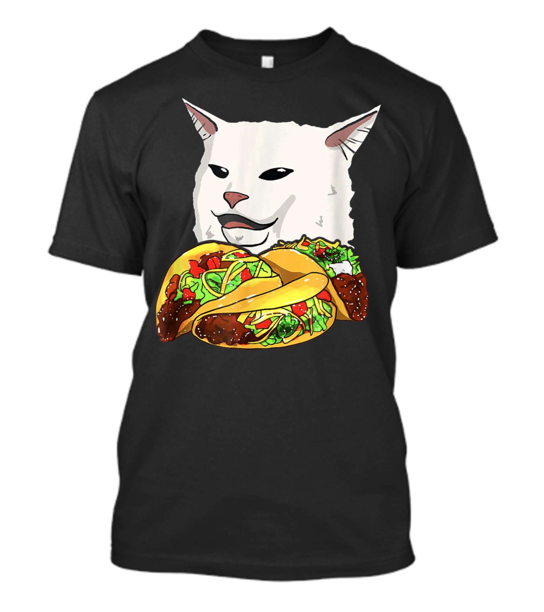 Woman Yelling At A Cat Meme Taco T-Shirt