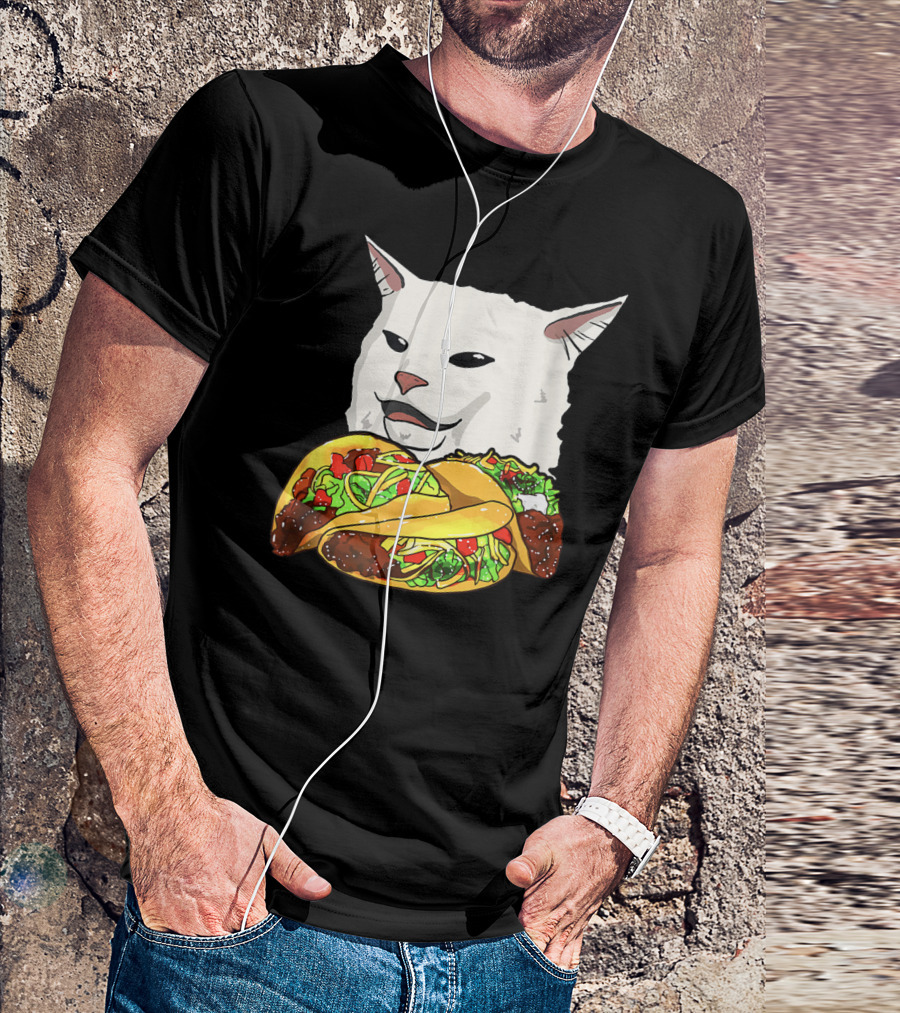 Woman Yelling At A Cat Meme Taco T-Shirt