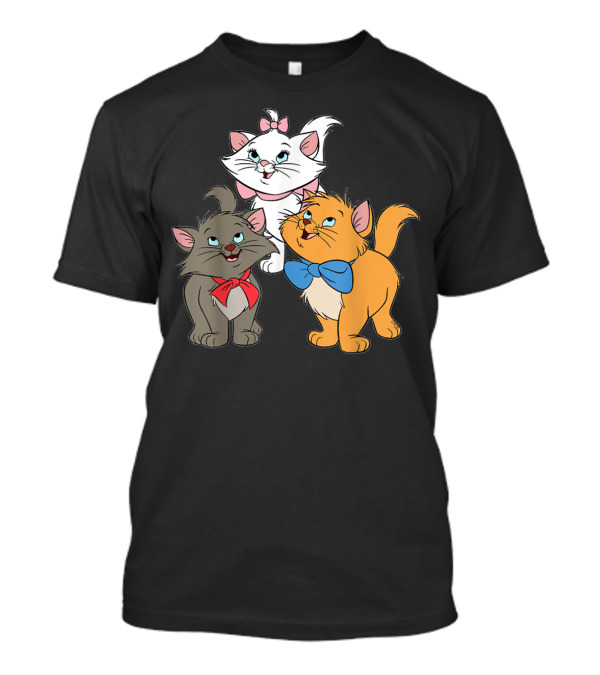 WoMarie Cartoon Aristocats Kittens Trio T-Shirt
