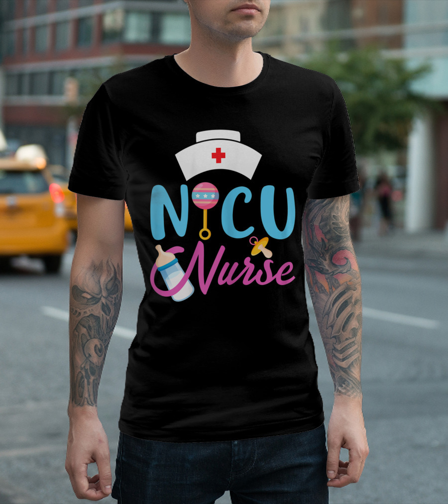 NICU Nurse Newborn Baby Care Essentials T-Shirt