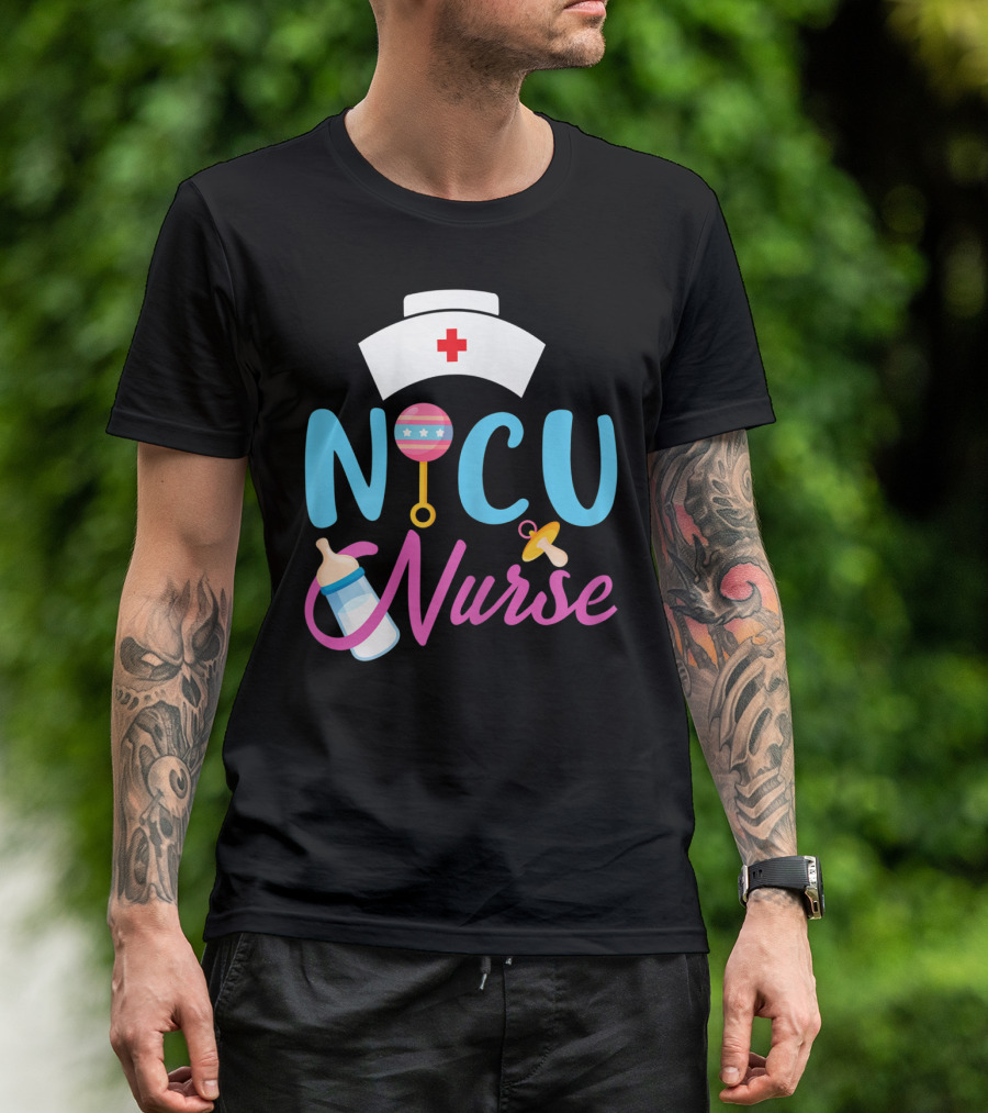 NICU Nurse Newborn Baby Care Essentials T-Shirt
