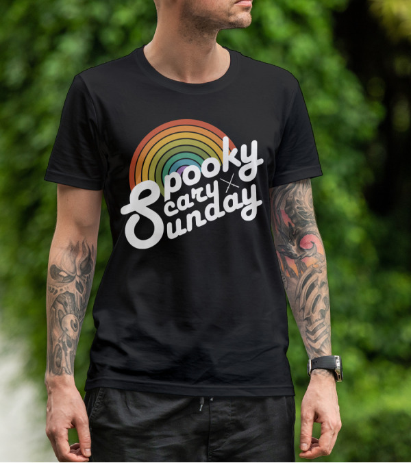 Spooky Scary Sunday Retro T-Shirt