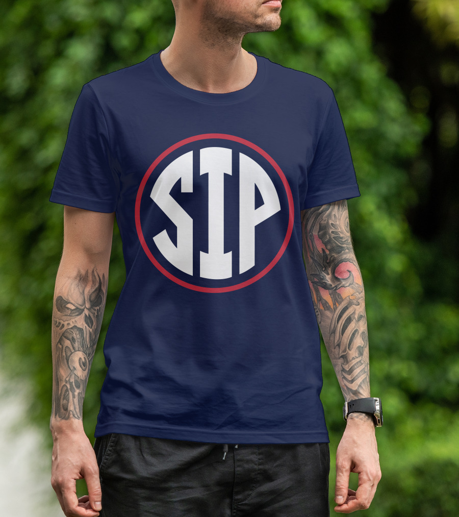 Ole Miss SIP Circle SEC-Inspired T-Shirt
