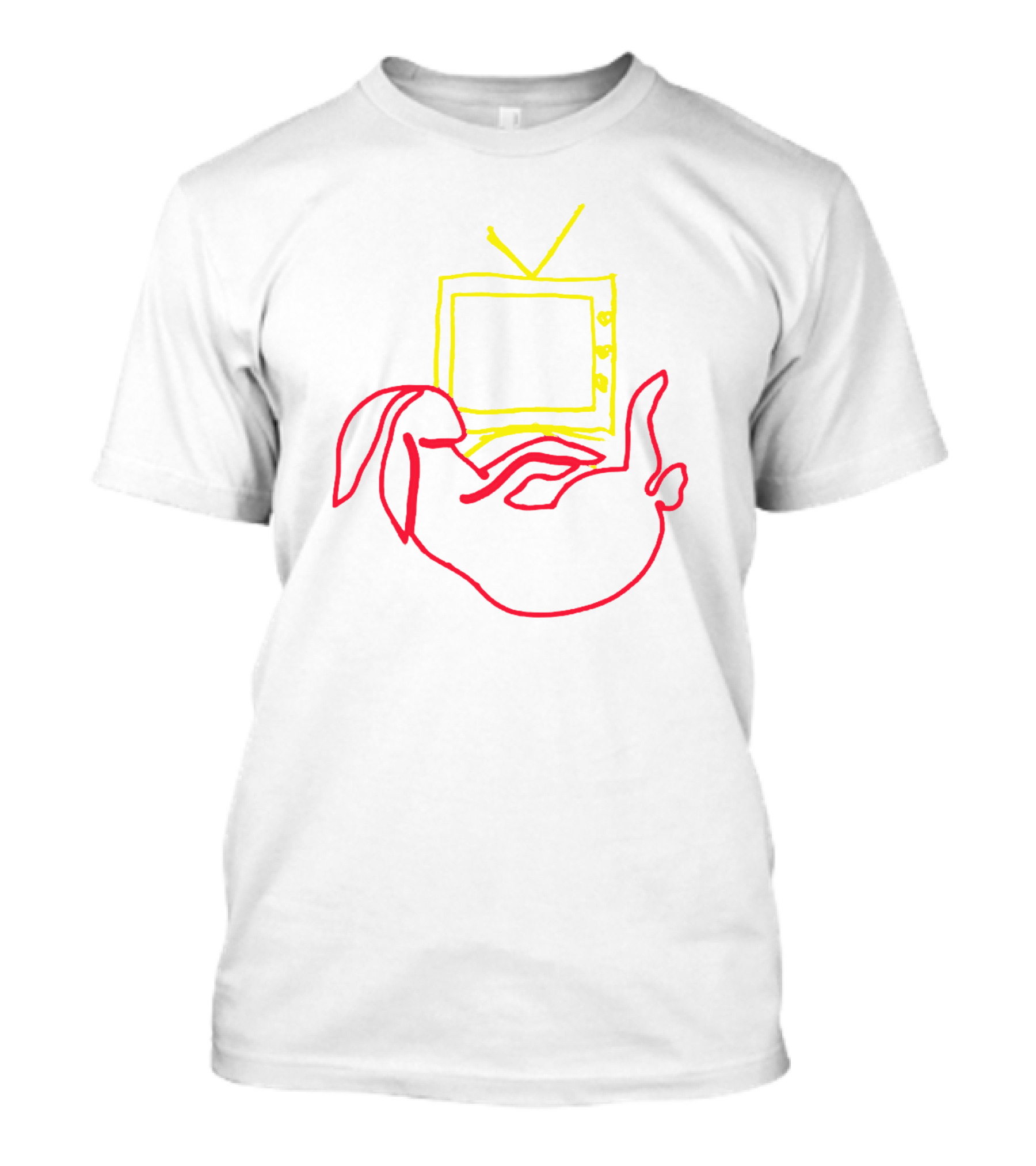 Love On Tour Bunny TV Iconic Rabbit Television Sketch T-Shirt