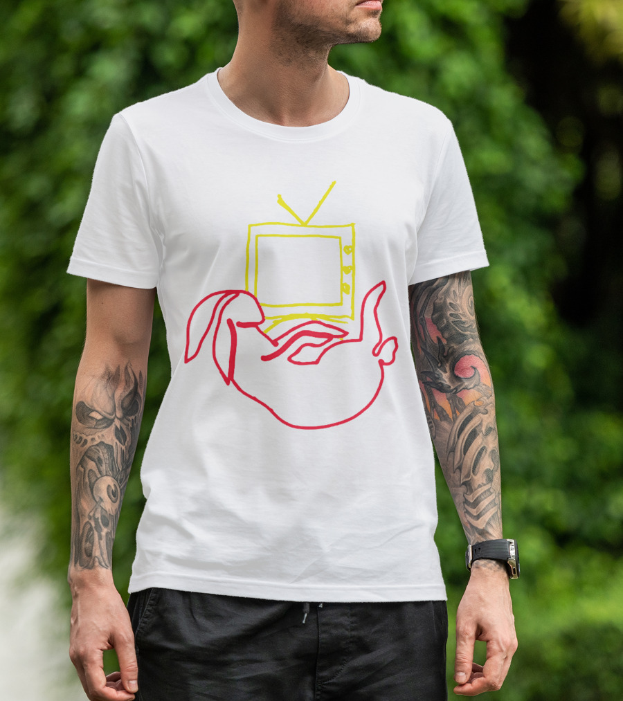 Love On Tour Bunny TV Iconic Rabbit Television Sketch T-Shirt