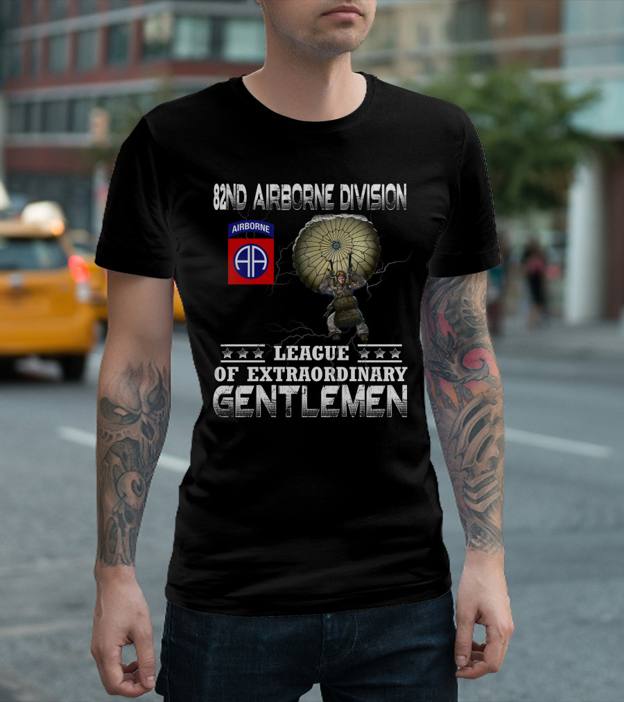 82Nd Airborne Division League Of Extraordinary Gentlemen Paratrooper T-Shirt