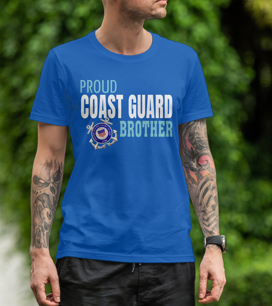 Proud Coast Guard Brother United States Coast Guard 1790 T-Shirt