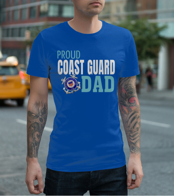 Proud United States Coast Guard Dad 1790 T-Shirt