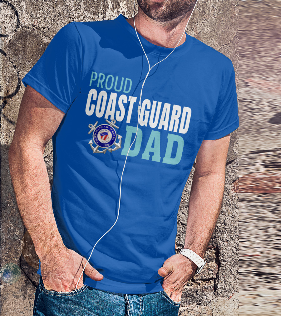 Proud United States Coast Guard Dad 1790 T-Shirt