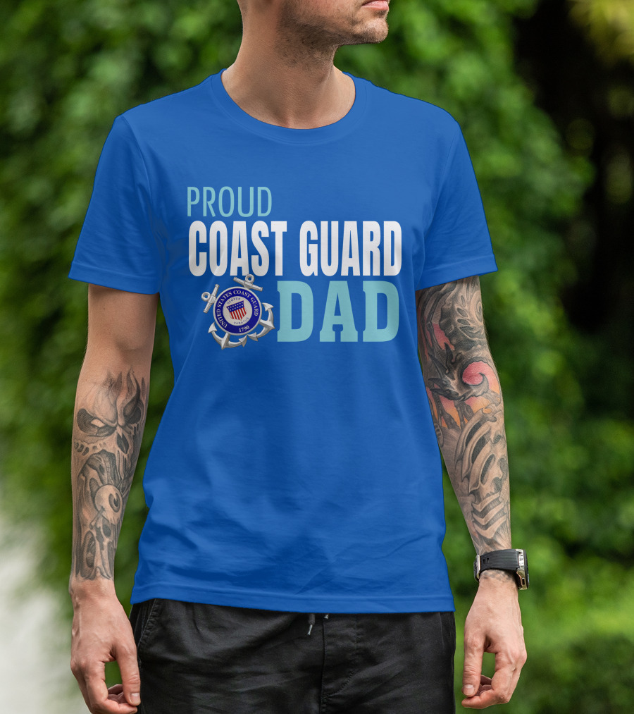 Proud United States Coast Guard Dad 1790 T-Shirt