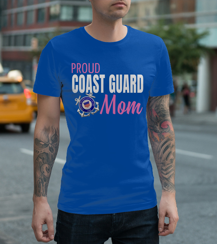 Proud Coast Guard Mom United States Coast Guard 1790 T-Shirt