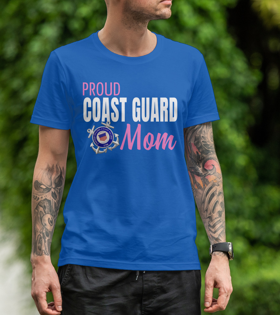 Proud Coast Guard Mom United States Coast Guard 1790 T-Shirt