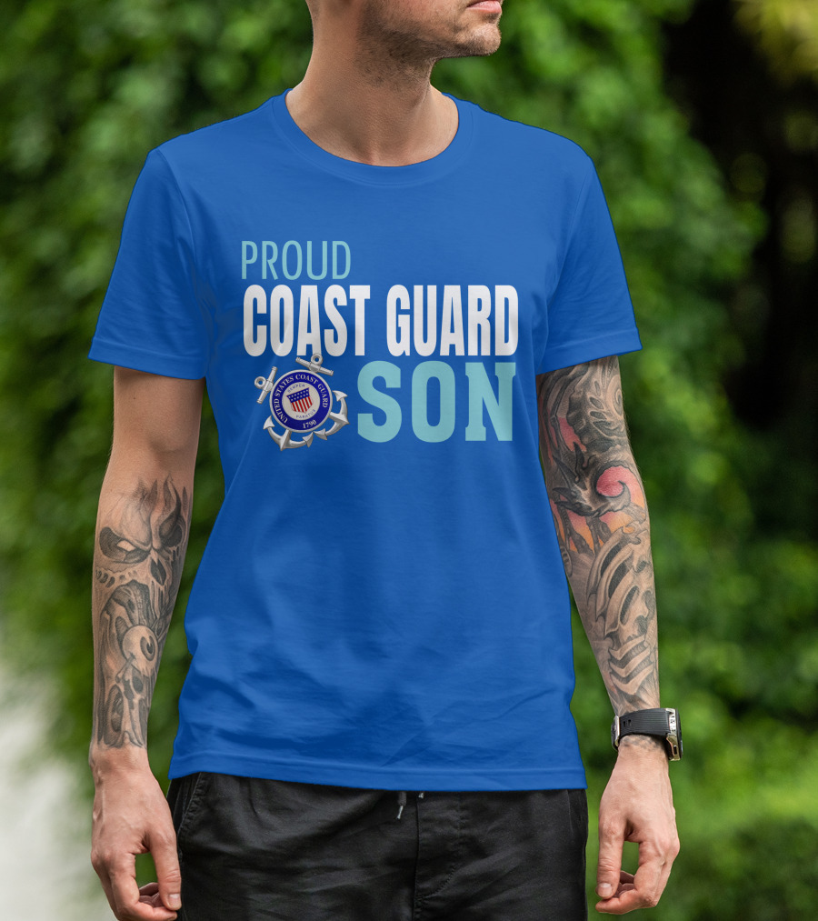 Proud Coast Guard Son United States Coast Guard 1790 T-Shirt