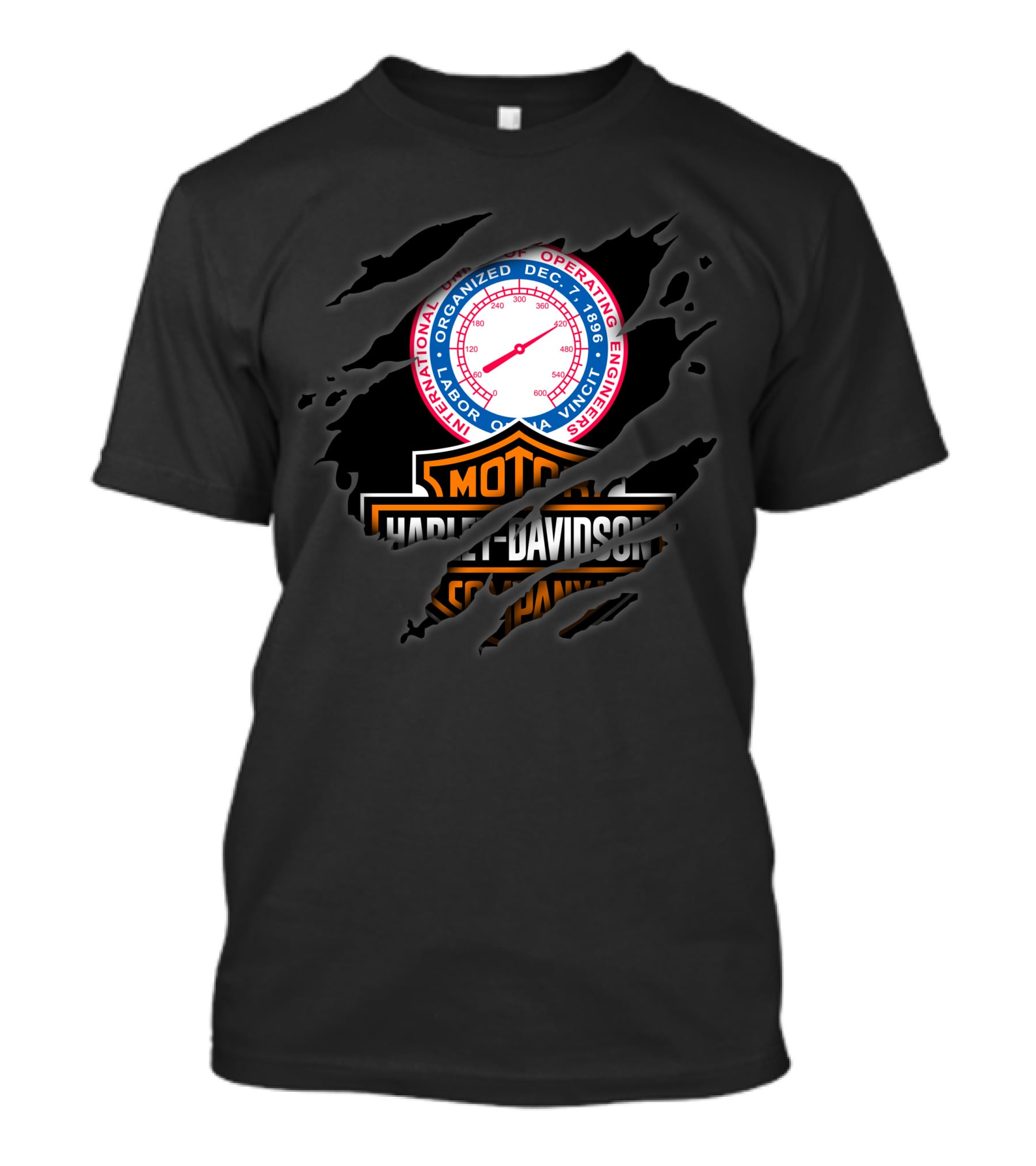Operating Engineers Local 399 Harley Davidson T-Shirt