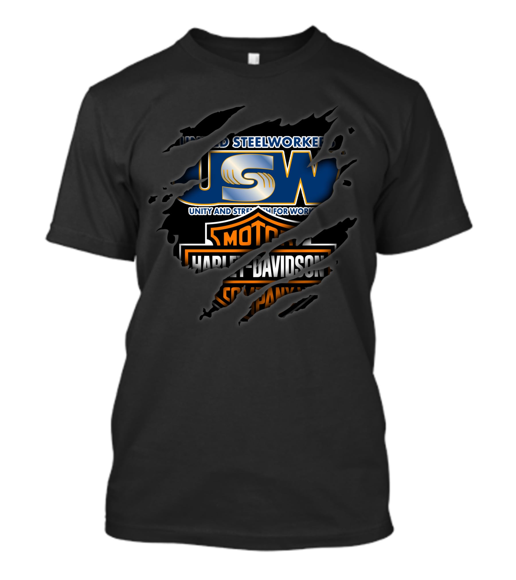 Usw Unity And Strength For Workers Harley Davidson Motor Company T-Shirt