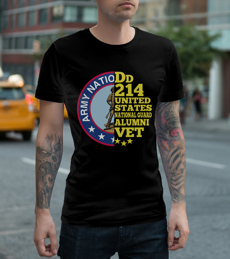DD 214 United States Army National Guard Alumni Vet T-Shirt