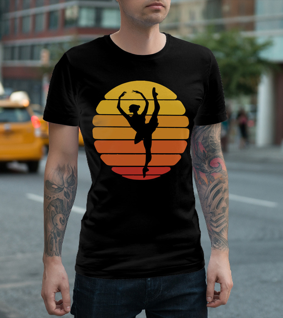 Ballet Sunset Ballerina Dance T-Shirt
