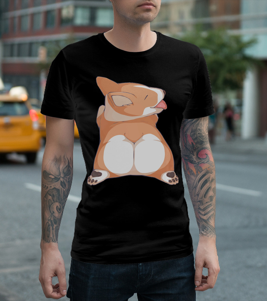 Corgi Cute Corgi Butt Adorable Dog Rear View T-Shirt