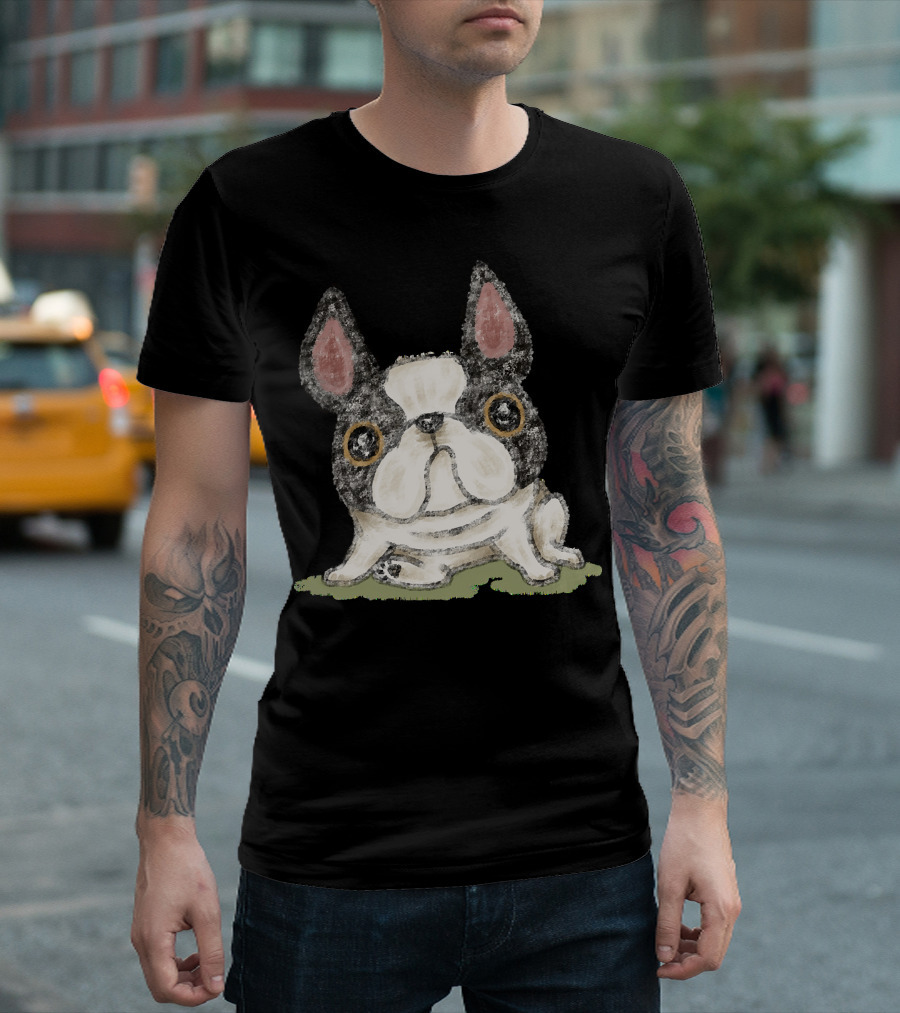 French Bulldog in a Funny Pose Adorable Expression T-Shirt