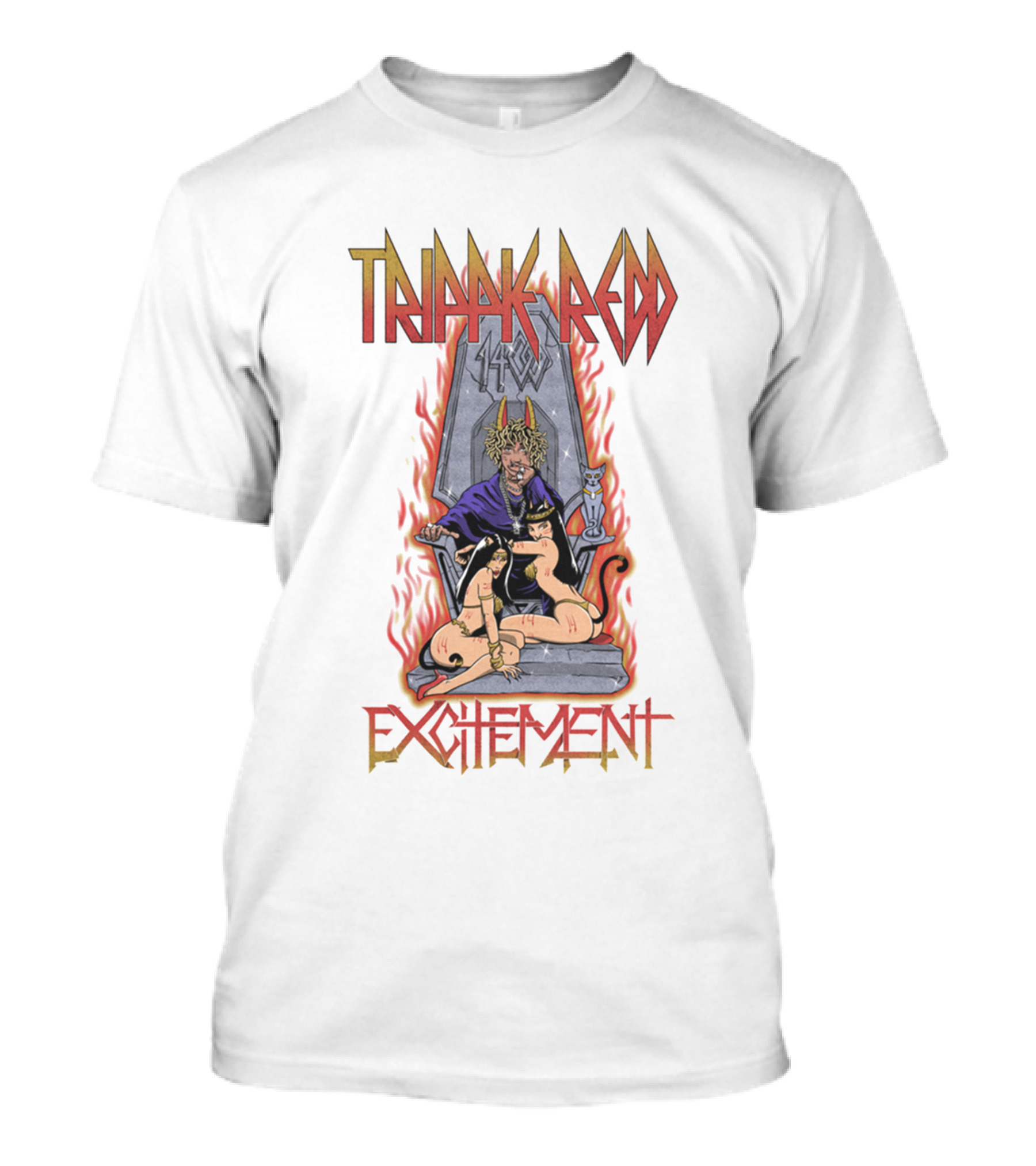Trippie Redd 1400 Excitement Throne And Flames T-Shirt