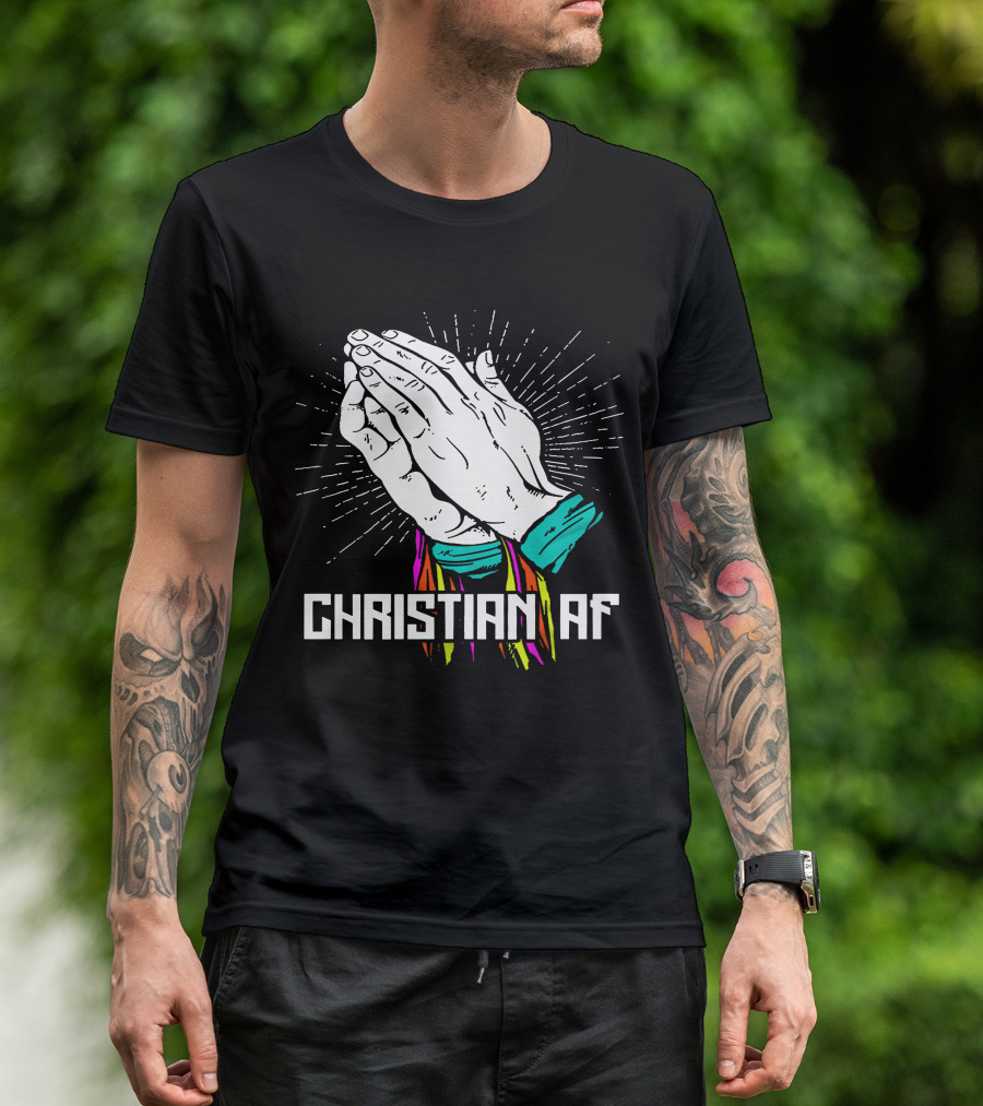 Christian AF Young Bucks Praying Hands T-Shirt