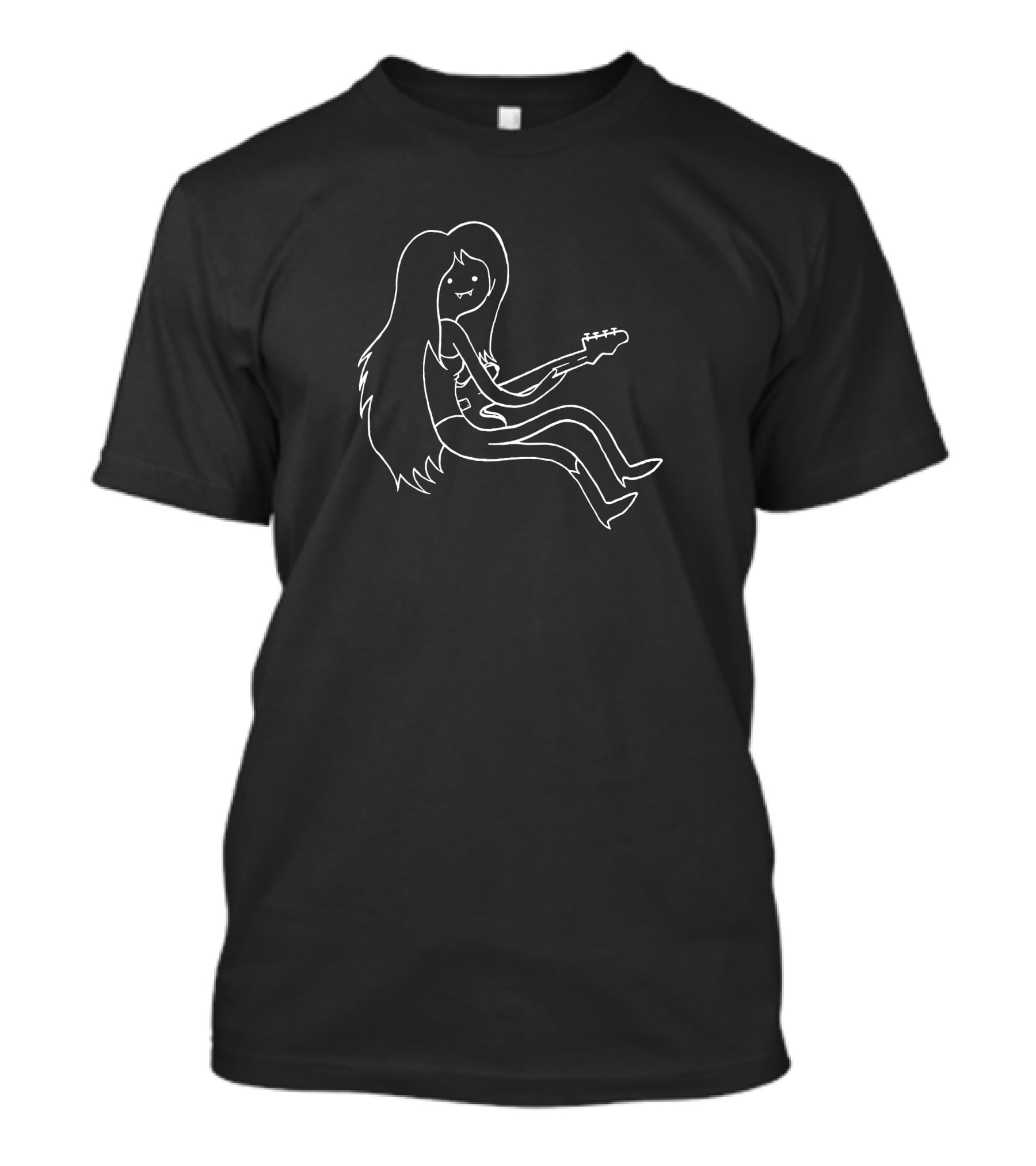 Adventure Time Cories Curios Marceline Guitar Outline T-Shirt