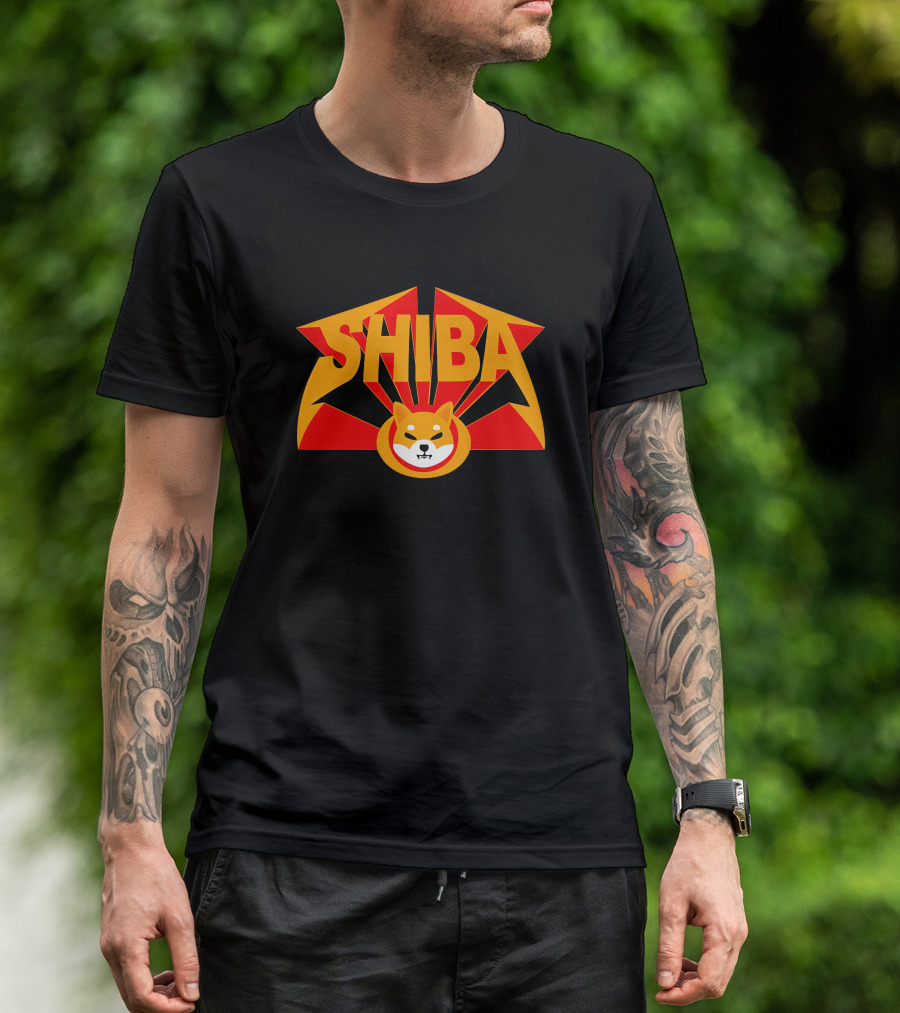 SHIBA Rockstar Dog Emblem T-Shirt