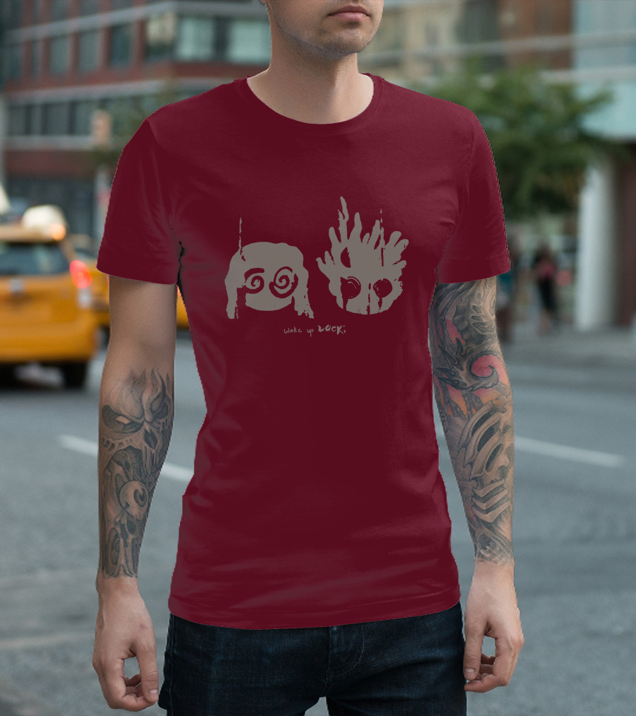 Wake Up Lucki Spirals and Flames T-Shirt
