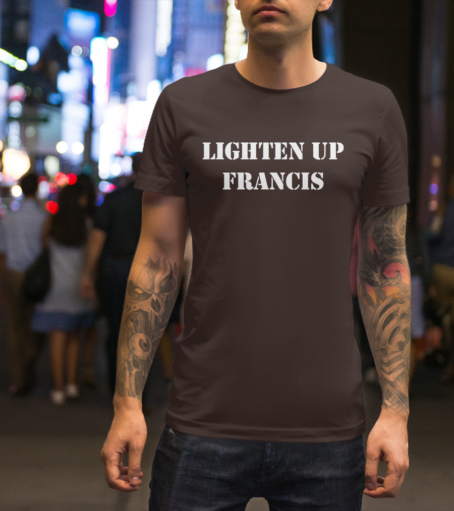 Super 70s Sports Lighten Up Francis Classic Retro Phrase T-Shirt