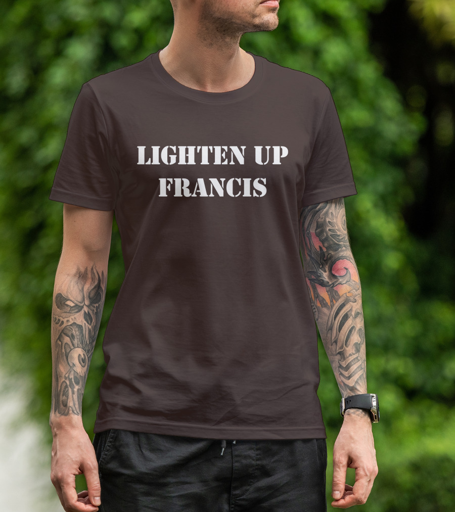Super 70s Sports Lighten Up Francis Classic Retro Phrase T-Shirt