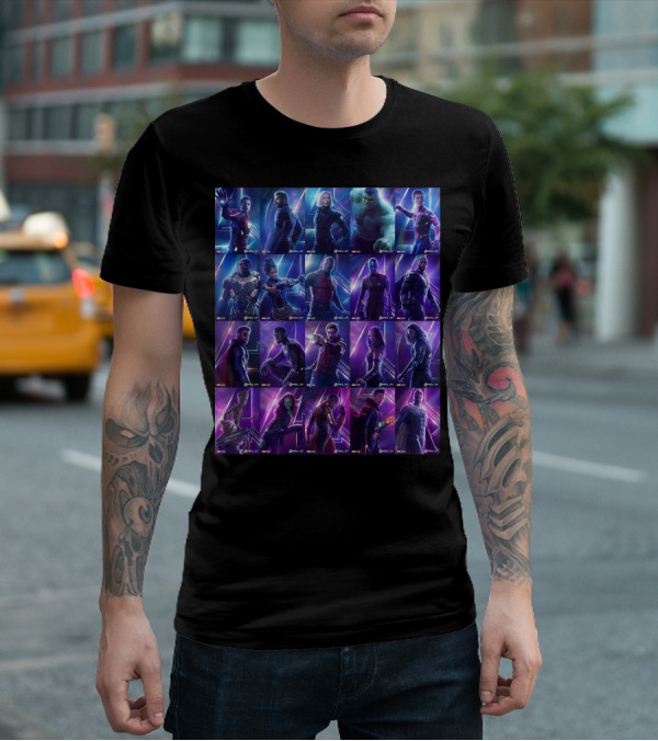 Avengers Endgame Characters Marvel Cinematic Universe T-Shirt