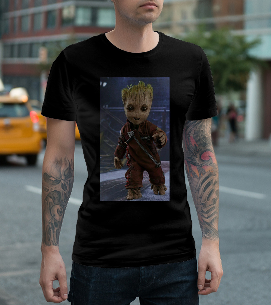 Baby Groot Guardians Of The Galaxy Character T-Shirt