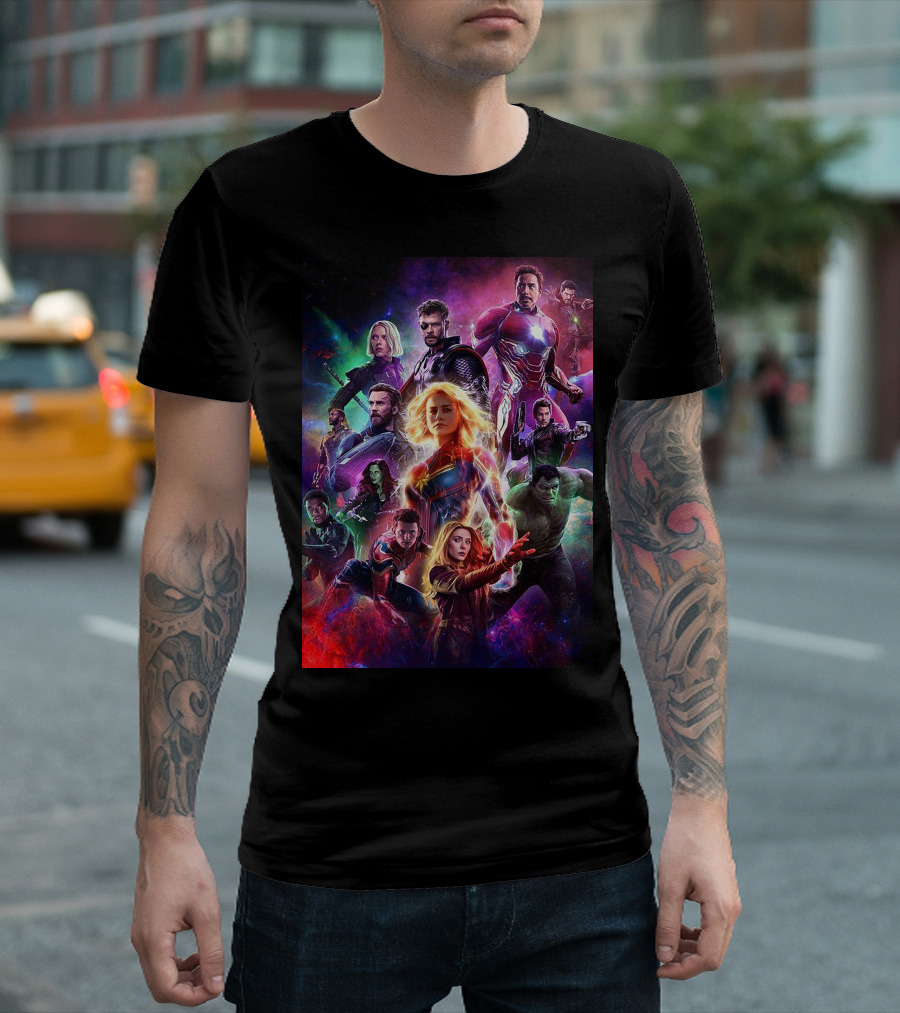 Marvel Avengers Endgame Superhero Team T-Shirt