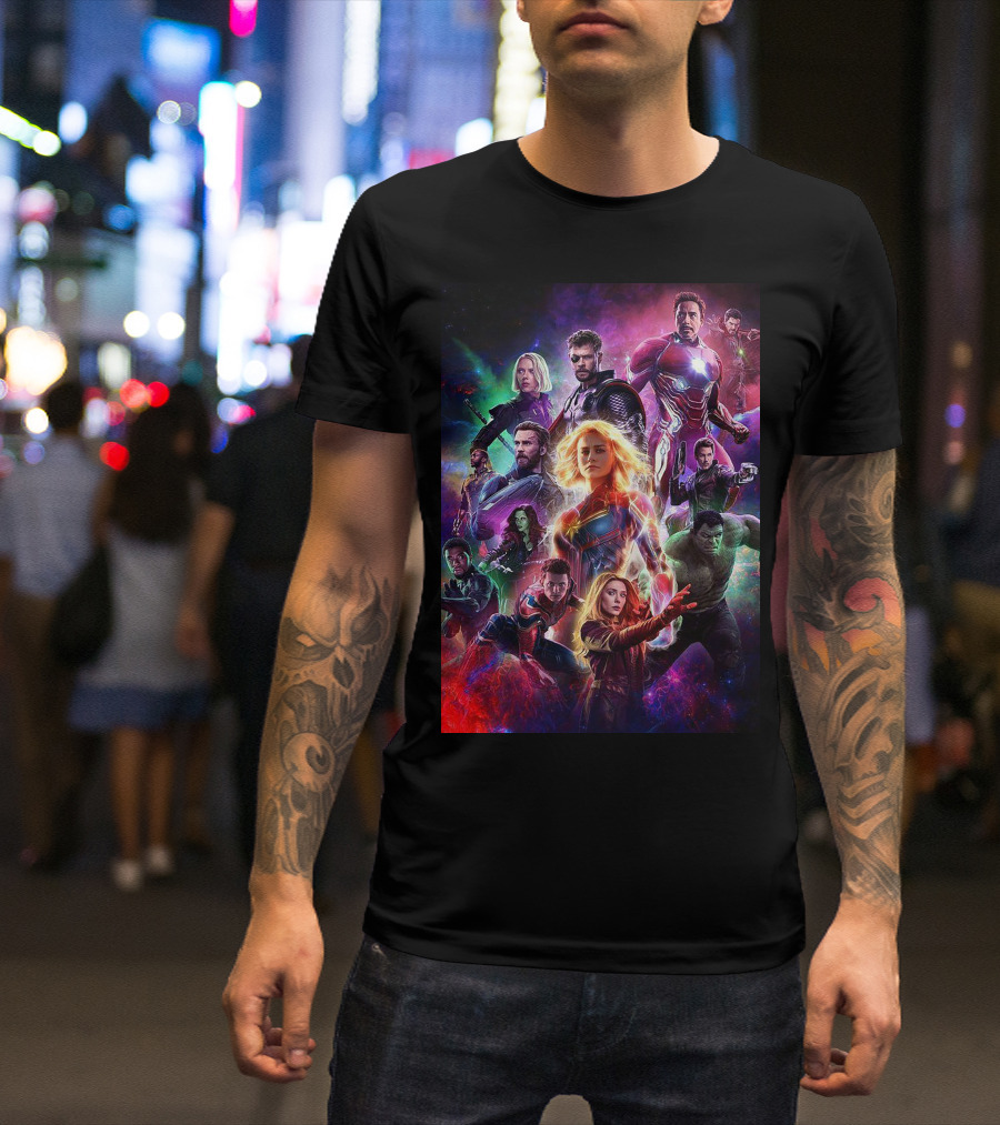 Marvel Avengers Endgame Superhero Team T-Shirt
